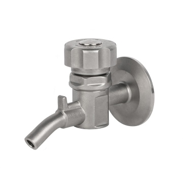 SS316 สุขาภิบาล 90 องศาข้อศอกพร้อมปะเก็น PTFE - วาล์วตัวอย่างตัวอย่าง