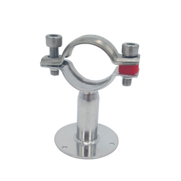 SS304 32MM TH007 SMS Round Pipe Hanger with Flange Ends