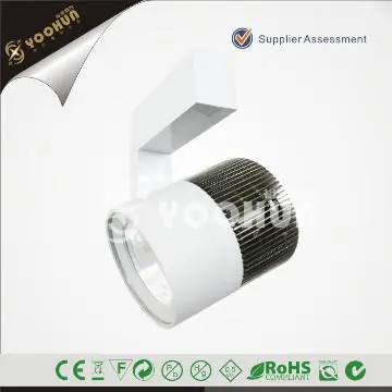 Three phase COB LED mall track light with rail track