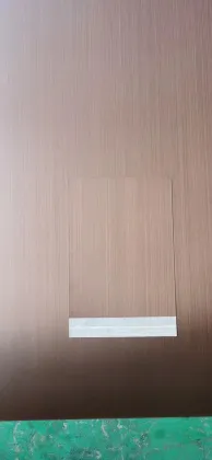 Hairline and copper coated ss sheets