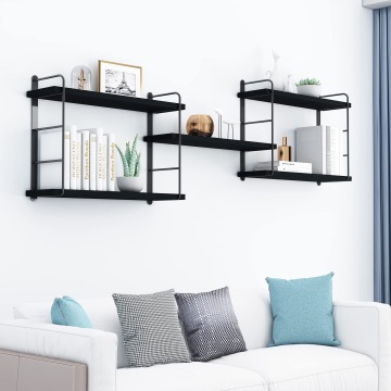Kệ chứa tường góc bằng gỗ hiện đại: Thiết kế gỗ mộc mạc cho các nhà bán buôn phòng khách trực tuyến