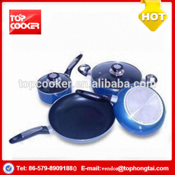 Factory Price Aluminium Color Non-stick Cookware Dinner Sets
