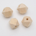 Perle in legno fai -da -te perle sfaccettate ottagonali10x10mm