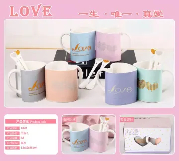 Heart Shaped Love Mug with Spoon