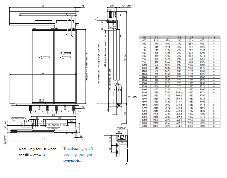 Side opeing Car door MS202-220