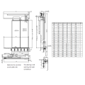 Side Opening Lift Lift autodeur operator van twee panelen