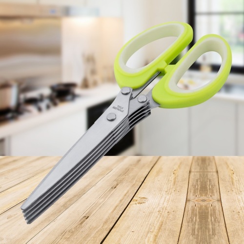 5 Blades Chopped Kitchen Spring Onion Scissors