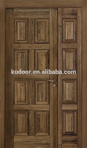 Mother and Son pure solid wood entry door