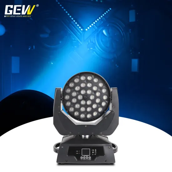 DMX 36*18W RGBWA UV 6-in-1 LED Focus Wash Zoom Moving Head Light for Weddings and Stages