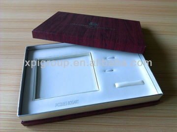 handmade paper display box with foam insert tray
