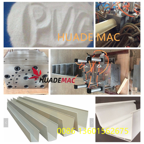 Upvc Rain Gutter Making Machine Line