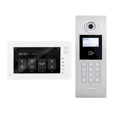 VIDEW 4.3 Door Phone - Cat 6 Video Intercom for Smart Buildings with 100 User Capacity