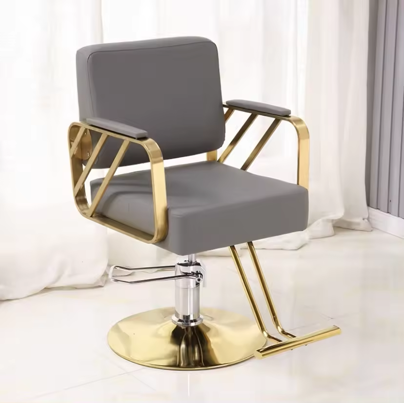 2024 Wholesale hair salon chair Barber chair can be placed upside down shaving lift rotary ironing and dyeing hair cutting chair