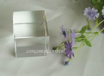 transparent clear blank crystal cube crystal block