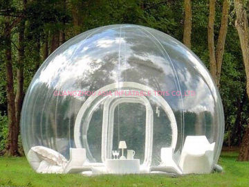 Transparent Pvc Inflatable Snow Golbe , Bubble Tent For Sigh-seeing
