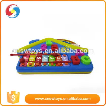 Kids electronic educational toys plastic musical instrument 7 keys music electric organ