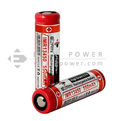 Rechargeable Efan IMR 13450 3.7V 550mAh LiMn Button Cell Battery: Ideal for Torches and E-Bikes