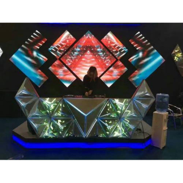 DJ Club Stage Booth Table P5 Triangle Full Color LED Video Screen