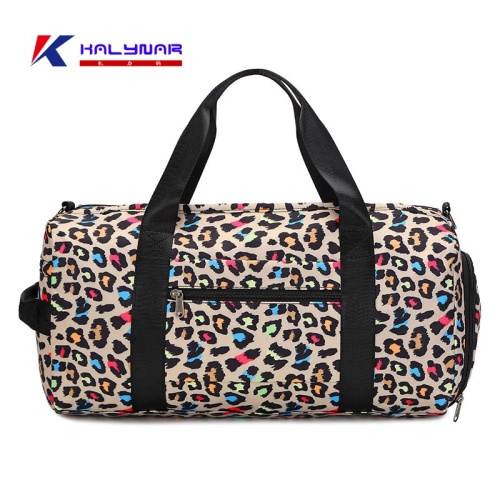 Designer Leopard Overnight Duffle Bag