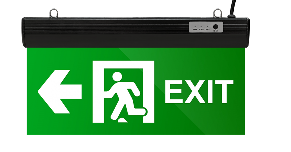 monthly inspection LED exit sign light