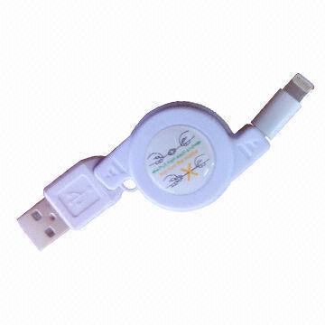 Retractable USB 2.0 Sync Power Charge Data Cable for iPhone 5/iPod Touch 5/iPad Mini