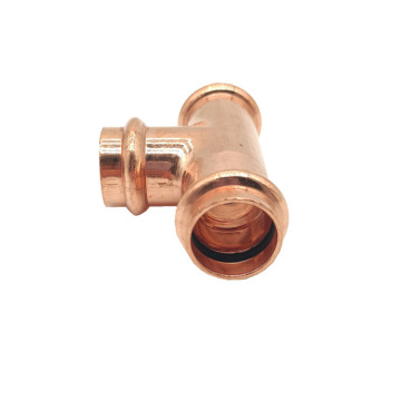 High-Quality Chinese Copper Press Fitting: 2022 Wholesale V-Profile Reducing Tee
