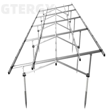Customized Solar PV Ground Racking System with Ground Screw Mounting