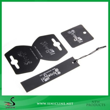 Sinicline Custom Black Hang Tag for Garment and Jewelry