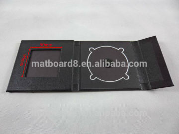 Customized High Grade Handmade Wedding Black Leather CD / DVD case