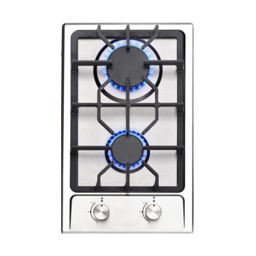Built-in Stainless Steel 2 Burner Gas Cooktop
