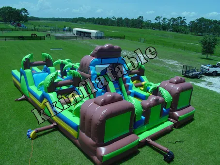 giant jungle inflatable obstacles course, adults inflatable amusement parkKKB-L035