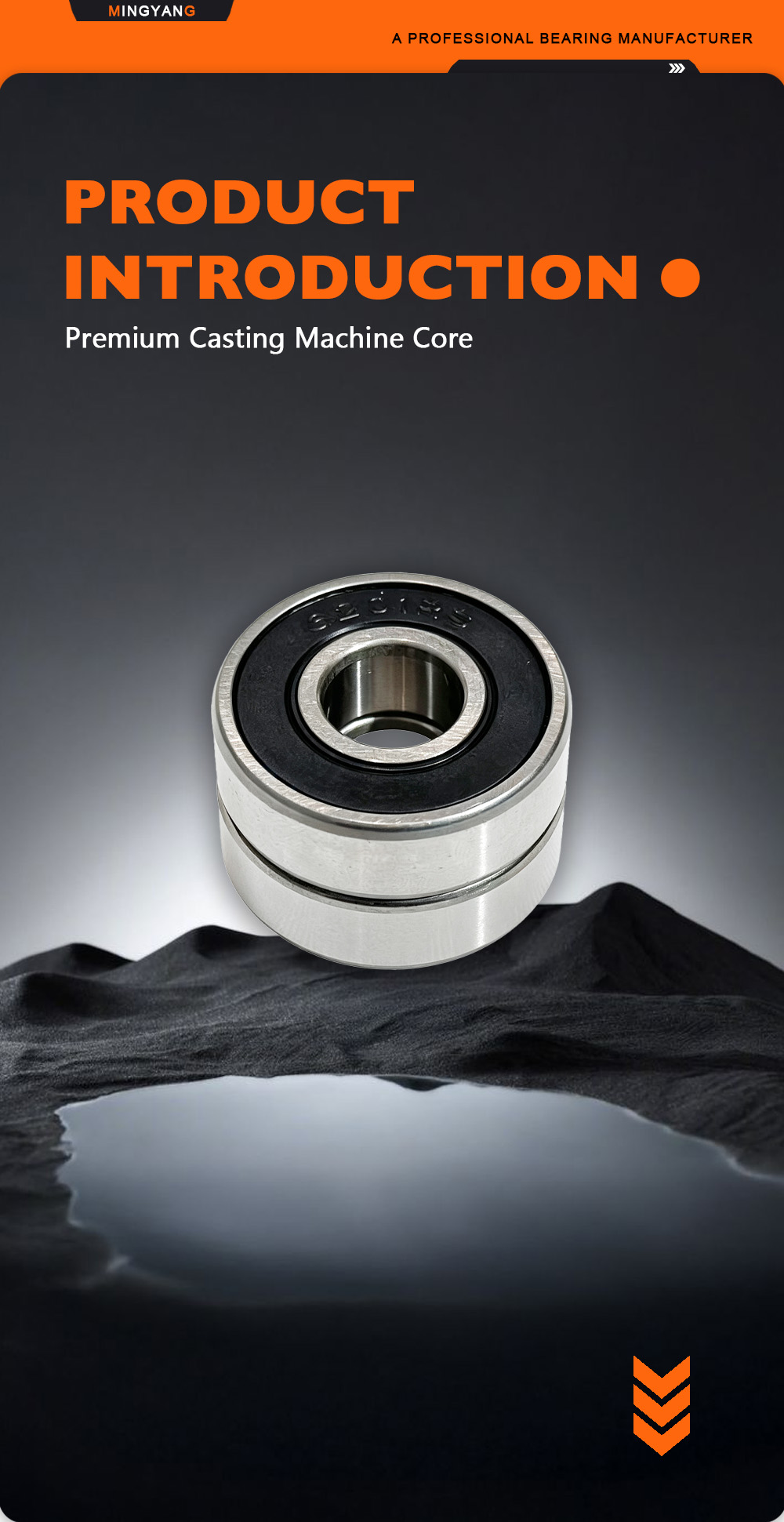 6201 2RS Pre‑Greased Precision Rotary Ball Bearing x