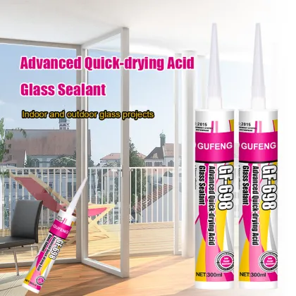 Advanced quick-drying acidic glass glue