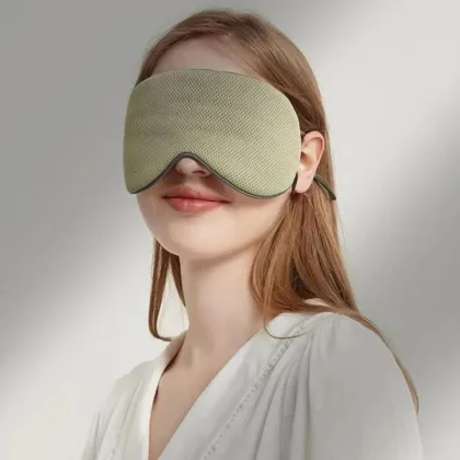 Korean-Style Ice Silk Sleeping Eye Mask: Dual-Use, Warm & Cool, Travel-Friendly, Light-Blocking & Breathable