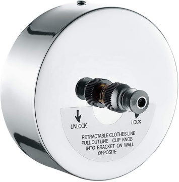Stainless Steel Retractable Clothesline for Bathrooms and Hotels - 2.7m Chrome Finish