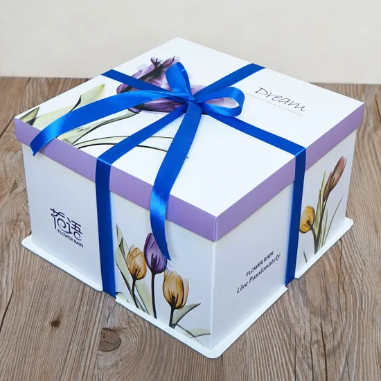 Elegant cake packaging box