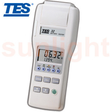 TES-32A Battery Impedance Tester, Battery DCV/Capacity/Resistance with RS232 Datalogger