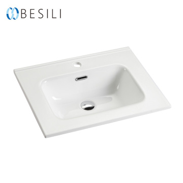 High Quality 600mm Cheap Single Bowl Vanity Ceramic Wash Basin Sink Bathroom Cabinet