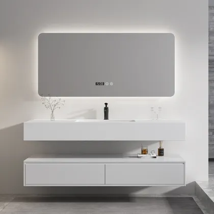 Modern Simple Bathroom Cabinet and Basin Combination