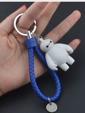 N275 2015 hot sale Lovely 3D Cute Cartoon Hero Dabai Mould Key Chain