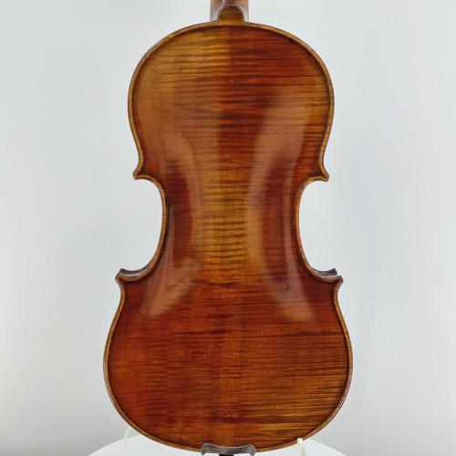 Violín de pintura al óleo flameado natural hecho a mano