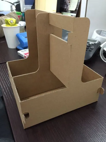 Take away disposable paper cup holder for 4 cups