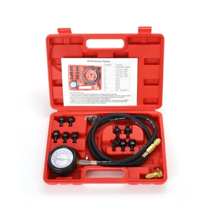 Auto Accessories Hydraulic Oil Pressure Gauge Kit - Engine Diagnostic Test Tool