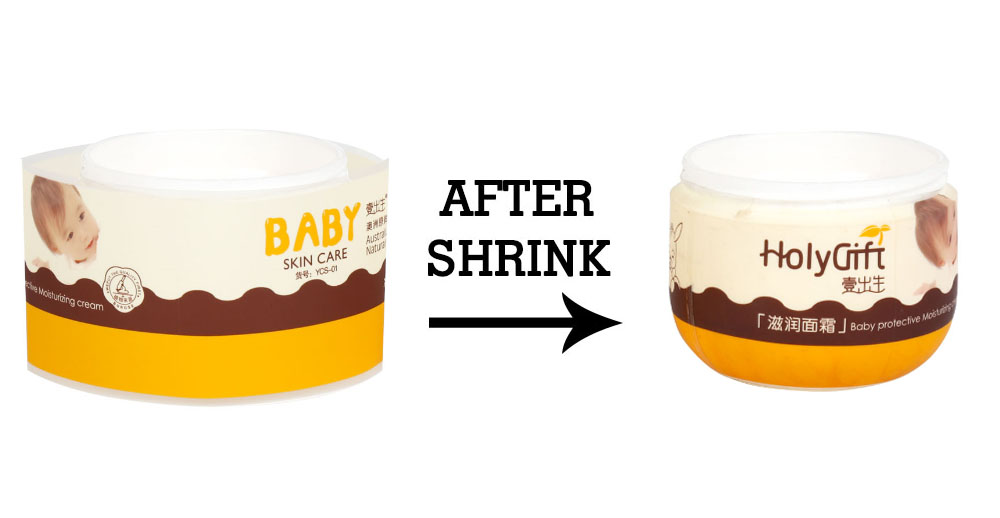 Cream jar shrink label