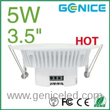 High CRI80 5W LED downlight with 100mm cut out