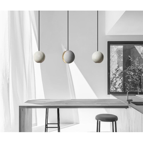 LEDER Large Concrete Pendant Lamps