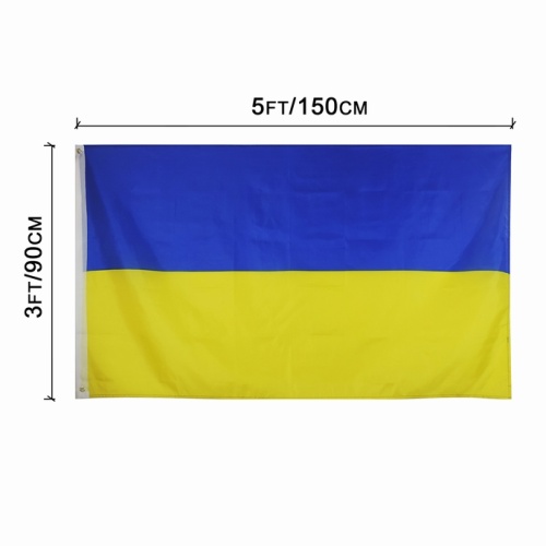 Polyester Ukraine Flags Printing National Blue Yellow Flag