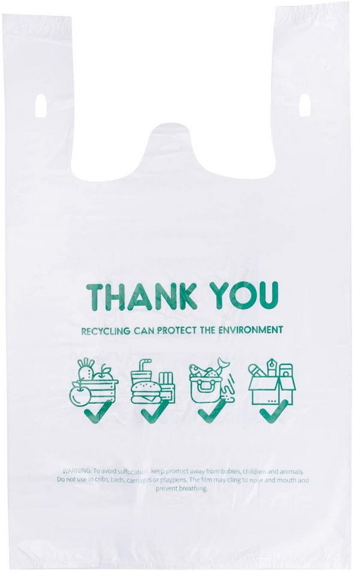 Thank You Plastic Grocery Packaging Bags with Handles Suppliers