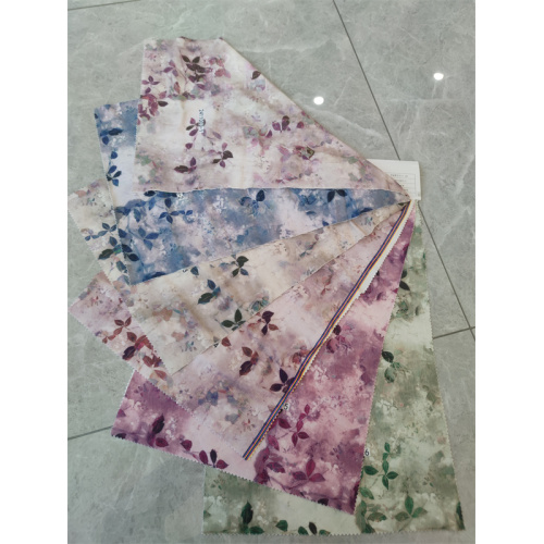 4 Way Stretch Spandex Polyester Chenille Printed Fabric