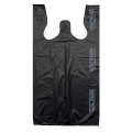 Custom Black Printing Recycling Recycled Reusable Packaging T Shirt Bags